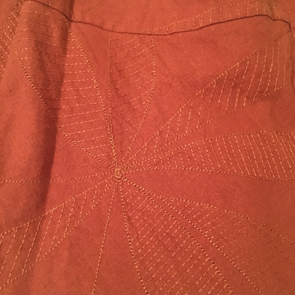 Christoper & Banks Rust lining skirt - Picture 3 of 3